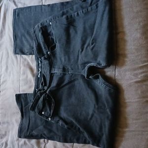 Black bootcut jeans
